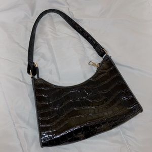 Small faux snake skin baguette bag unused and brand new
